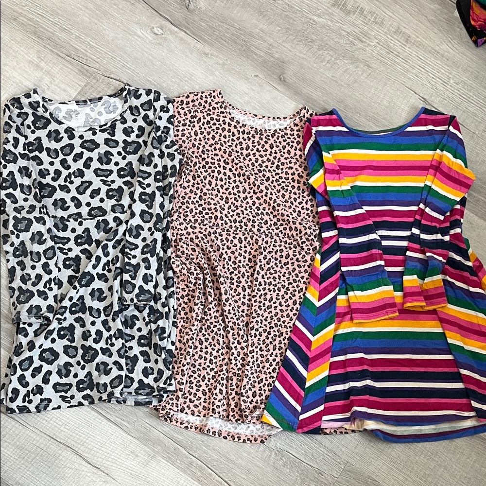 Set of Three Colorful Dresses